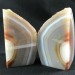 MINERALS * Polished Agate Geode Paperweight Grey / Brown Specimen Gift Idea-7