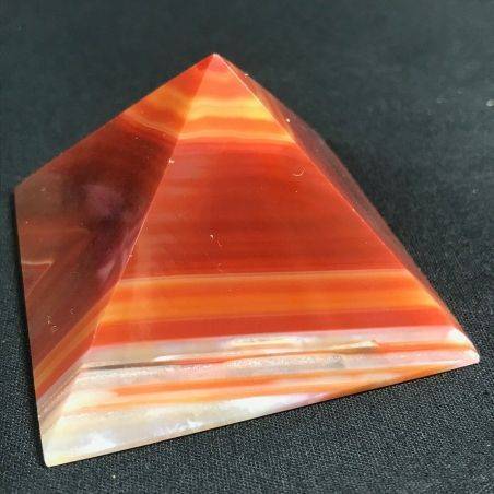 MINERALS * Cute Carnelian Agate PYRAMID 6.4x6cm High Quality A+ Crystal Healing-1