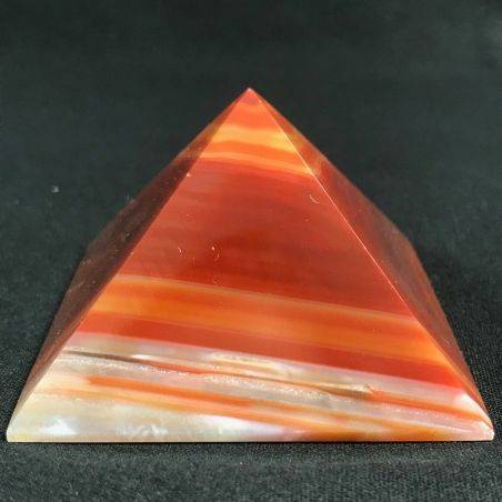 MINERALS * Cute Carnelian Agate PYRAMID 6.4x6cm High Quality A+ Crystal Healing-2