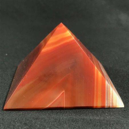 MINERALS * Cute Carnelian Agate PYRAMID 6.4x6cm High Quality A+ Crystal Healing-3
