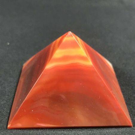 MINERALS * Cute Carnelian Agate PYRAMID 6.4x6cm High Quality A+ Crystal Healing-4
