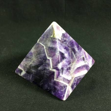 MINERALS * Wonderful Dogthoot AMETHYST Crystal PYRAMID 7x7cm Chakra-3