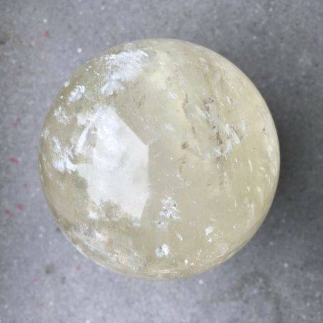 MINERALS * Wonderful YELLOW CALCITE Sphere High Quality A+ Crystal Healing-2