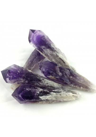Bellissima Punta di AMETISTA dell'Uruguay GREZZO Cristalloterapia GRANDE-1