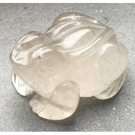 Frog in CALCITE MID Size Animals Crystal Healing Fengh Shui Specimen Craft-3