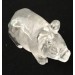 Pig in Hyaline Quartz Rock CRYSTAL Animals in Stone MINERALS Casa A+-2