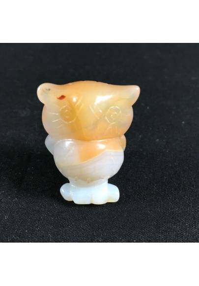 CARNELIAN Crystal AGATE Stone Owl Animals Stone Minerals Chakra Crystal Healing-1
