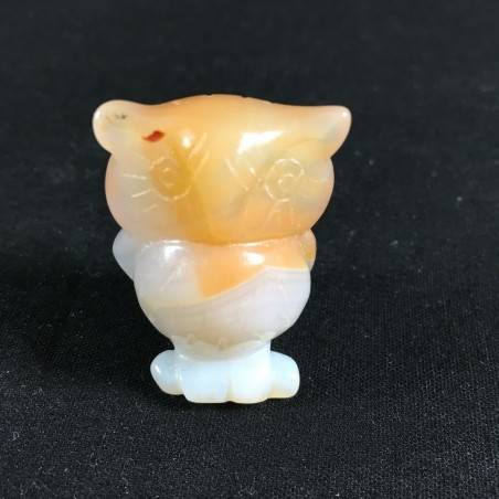 CARNELIAN Crystal AGATE Stone Owl Animals Stone Minerals Chakra Crystal Healing-1