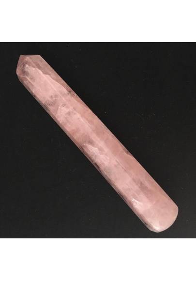 Massaggiatore in QUARZO Rosa Cristalloterapia Zen Minerali Alta Qualità - Chakra-1