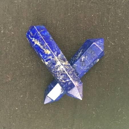 MINERALS * Double Terminated LAPIS LAZULI Stone Point Chakra High Quality-1