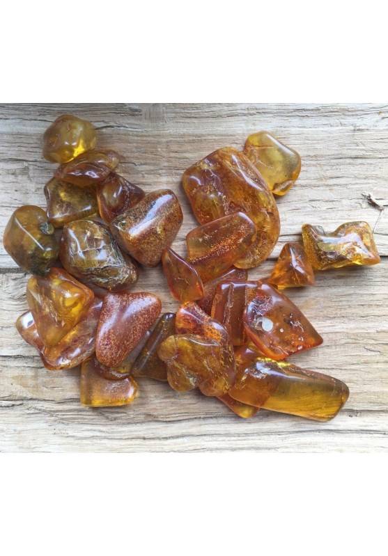 Burattato AMBRA Baltica Cristalloterapia Minerali Alta Qualità Chakra Reiki A+-1