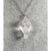 Hyaline Quartz Rock Crystal Angel Pendant with Silver Plated Necklace Crystals Healing-2