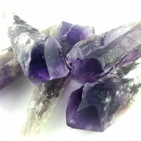 Bellissima Punta di AMETISTA dell'Uruguay GREZZO Cristalloterapia GRANDE-5