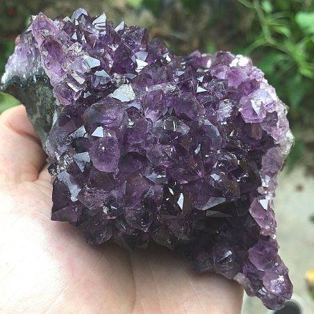 MINERALS * Uruguay AMETHYST DRUZY BIG Rare Excellent Quality Precious Chakra A+-1