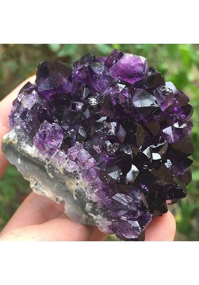 MINERALS * Uruguay AMETHYST DRUZY Purple Medium Points High Quality Reiki Zen A+-1