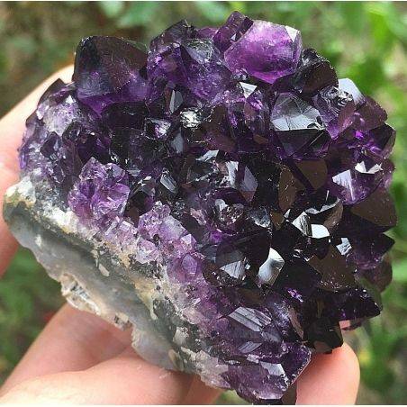 MINERALS * Uruguay AMETHYST DRUZY Purple Medium Points High Quality Reiki Zen A+-1