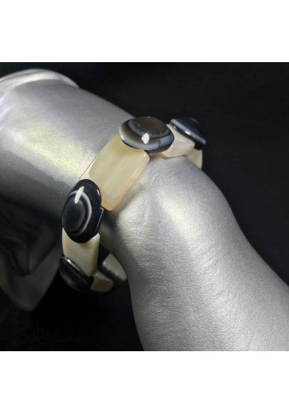 Natural Budda's Eye AGATE Bracelet Very High Quality MINERALS Crystal Healing A+-1