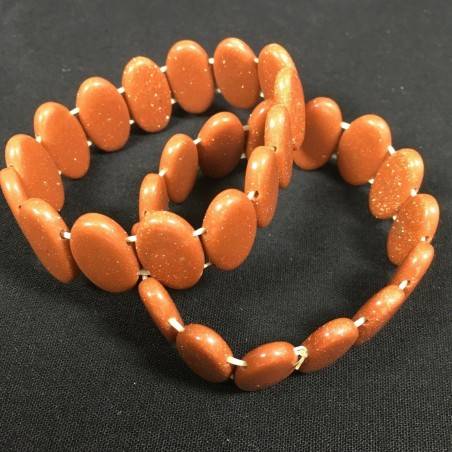 SUN STONE Bracelet MINERALS Tumbled Stone Crystal Healing Chakra A+-2