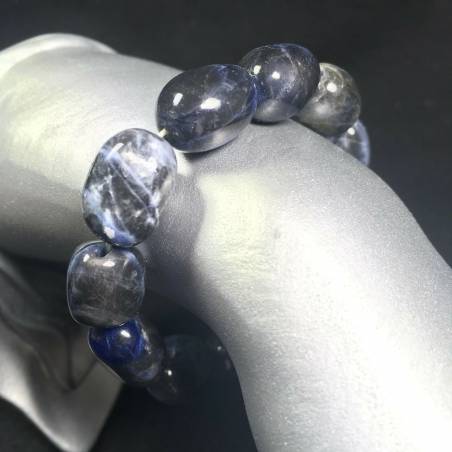 Bracciale in SODALITE Burattata Braccialetto Sagittario Zodiaco Reiki A+-1