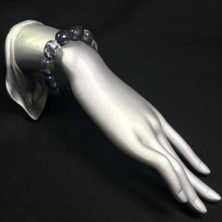 Bracciale in SODALITE Burattata Braccialetto Sagittario Zodiaco Reiki A+-2