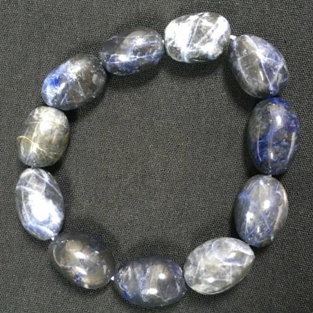 Bracciale in SODALITE Burattata Braccialetto Sagittario Zodiaco Reiki A+-3