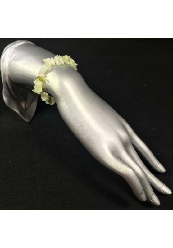 Bracciale Chips di GIADA Braccialetto Qualità Cristalloterapia Chakra Reiki A+-1