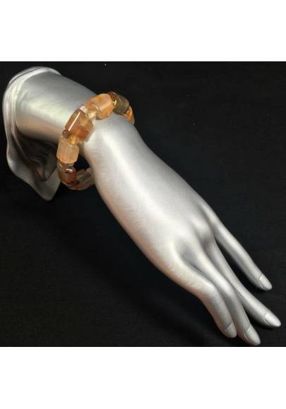 Pulsera en ÁGATA CORNALINA LEO CÁNCER TAURO Pulsera Cristaloterapia A+-1