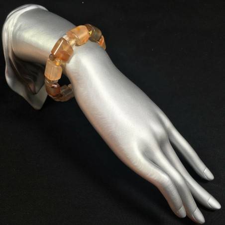 Pulsera en ÁGATA CORNALINA LEO CÁNCER TAURO Pulsera Cristaloterapia A+-1