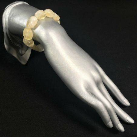 Tumble stone CITRINE QUARTZ Yellow Quartz Bracelet- VIRGO ARIES GEMINI Crystal-2