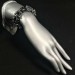Natural Snow Flakes OBSIDIAN Bracelet Tumbled Chips Crystal Healing - VIRGO TGOLD-2