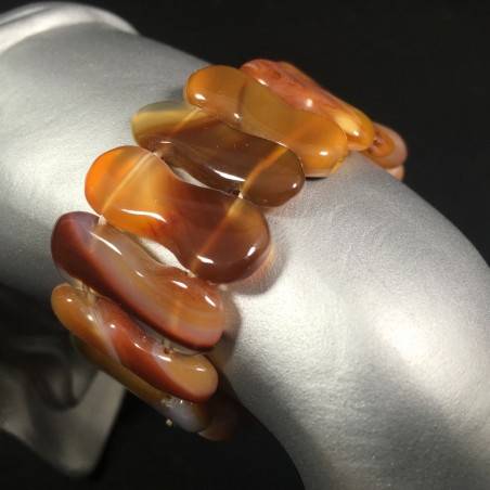 Bracciale in AGATA CORNIOLA Speciale Braccialetto Leone Cancro Toro Zodiaco Zen-1