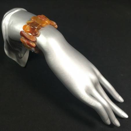 Bracciale in AGATA CORNIOLA Speciale Braccialetto Leone Cancro Toro Zodiaco Zen-2