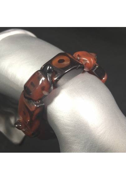 Bracciale Speciale CORNIOLA con Tartarughe Braccialetto Cristalloterapia Zen A+-1