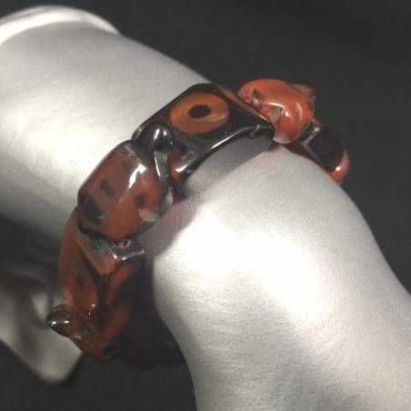 Bracciale Speciale CORNIOLA con Tartarughe Braccialetto Cristalloterapia Zen A+-1