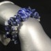 Bracciale Scaglie di SODALITE Minerali Braccialetto Cristalloterapia Chakra A+-1