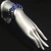 Bracciale Scaglie di SODALITE Minerali Braccialetto Cristalloterapia Chakra A+-2