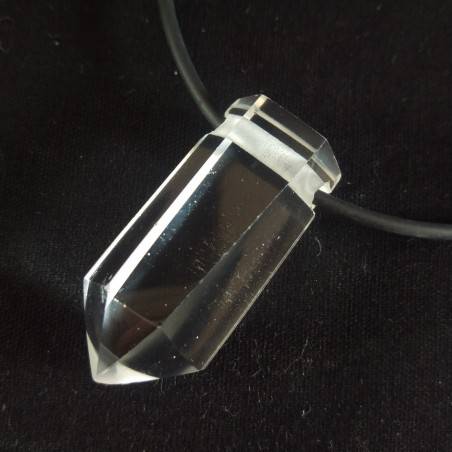 Ciondolo PUNTA Grande di Quarzo IALINO Cristallo di Rocca COLLANA Charm Gioielli-5