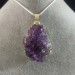 Colgante de Drusa de Amatista Dorada Collar Cristaloterapia Chakra Reiki Zen-6