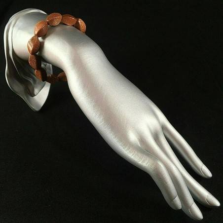 Red SUN STONE Bracelet UNISEX Red Sand Sunstone Bracelet Healing Chakra-2