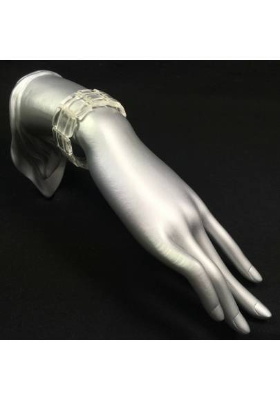 Hyaline Quartz Clear Bracelet Hyaline Quartz EXTRA Healing Crystals Minerals-1