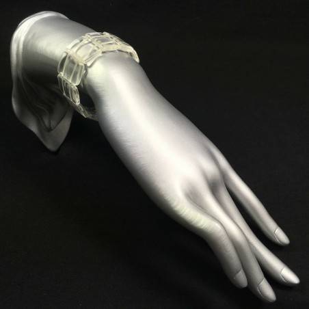 Hyaline Quartz Clear Bracelet Hyaline Quartz EXTRA Healing Crystals Minerals-1
