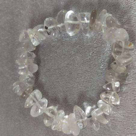 Hyaline Quartz Clear Chips Bracelet UNISEX Hyaline Quartz Bracelet-3