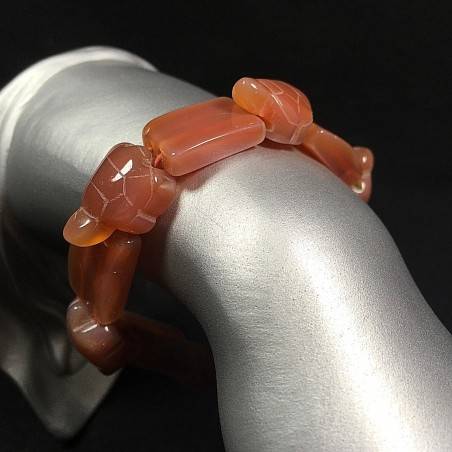 BRACELET dans Cornaline Tortues Pierre Naturel Bracelet Cristal thérapie-1