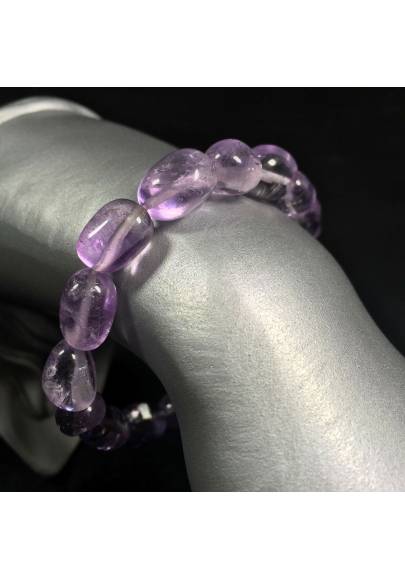 Fine Tumbled AMETHYST Bracelet Pure Amethyst High Quality Crystal Healing-1