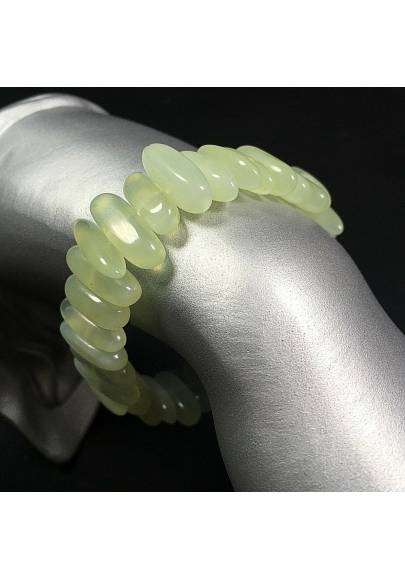 Pulsera en Piedras Lavorate de JADE Verde Pulsera Green Jade Bracelet A+-1