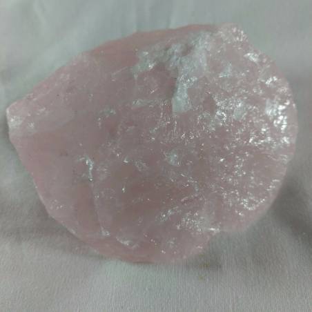* MINERALI * Grande Blocco di Quarzo Rosa Grezzo Aggregato Naturale PESO: 377gr-2