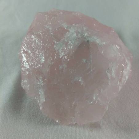 * MINERALI * Grande Blocco di Quarzo Rosa Grezzo Aggregato Naturale PESO: 377gr-3