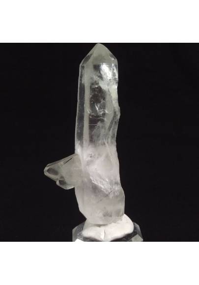 MINERALS *Double Terminated Clear QUARZ Rough Crystal Healing 46.6g-1