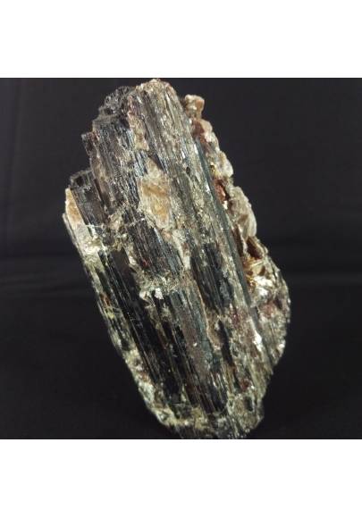 * MINERALI * Stupenda TORMALINA Grezza con MUSCOVITE Grande 467 Grammi 120x63 mm-1