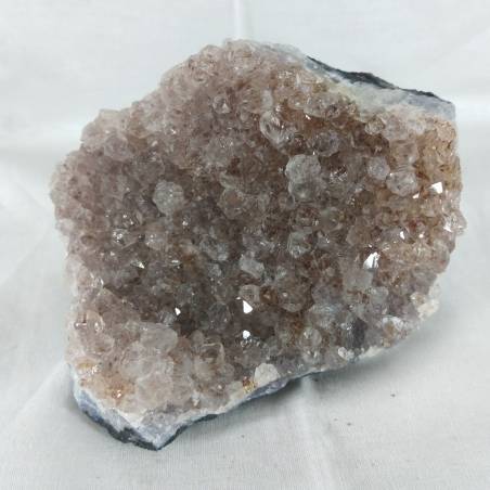 MINERALS * Rare Druzy of Brazilian AMETHYST with IRON Shades Geode 768 Gr.-2